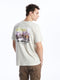 Crew Neck Short Sleeve Printed Combed Cotton Men's T-shirt